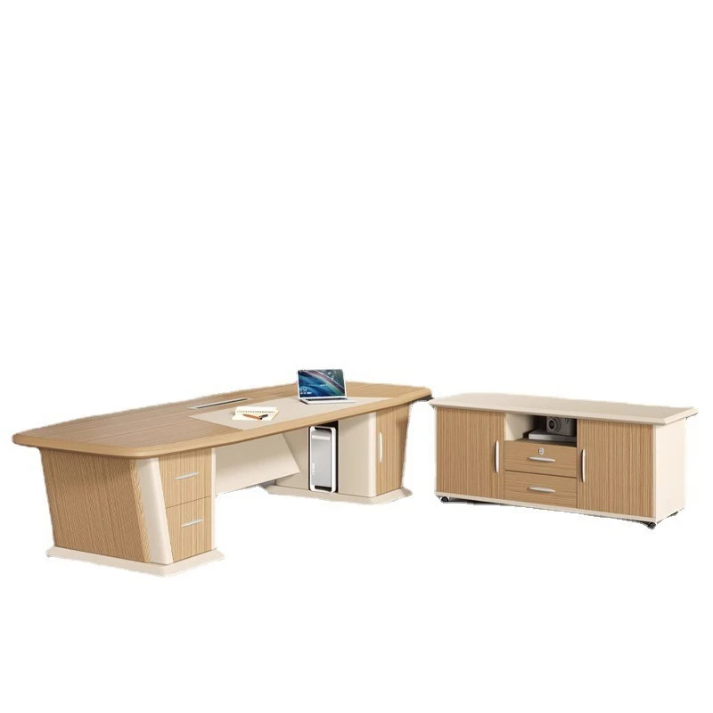 

Desk boss table big desk light luxury high-end office furniture simple modern table and chair combination