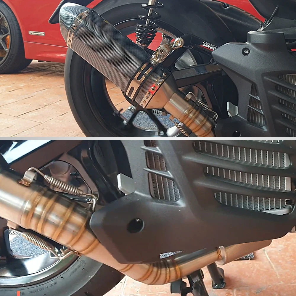 Header Pipe for motorcycle NVX NVX155 with Catalytic Silencer Resonator Front Pipe Link