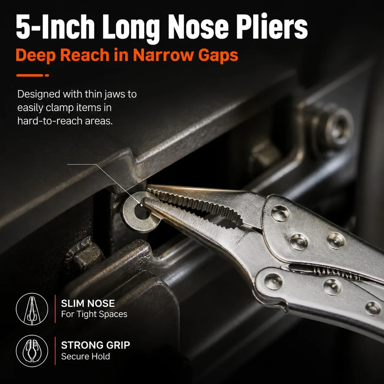 3-Piece Mini Locking Pliers Set, 4.5