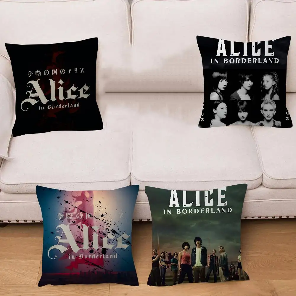 TV A-Alice in Borderland   Cushion Cover Pillow Cover Decor Pillowcase Printed Cushion Case for Couch