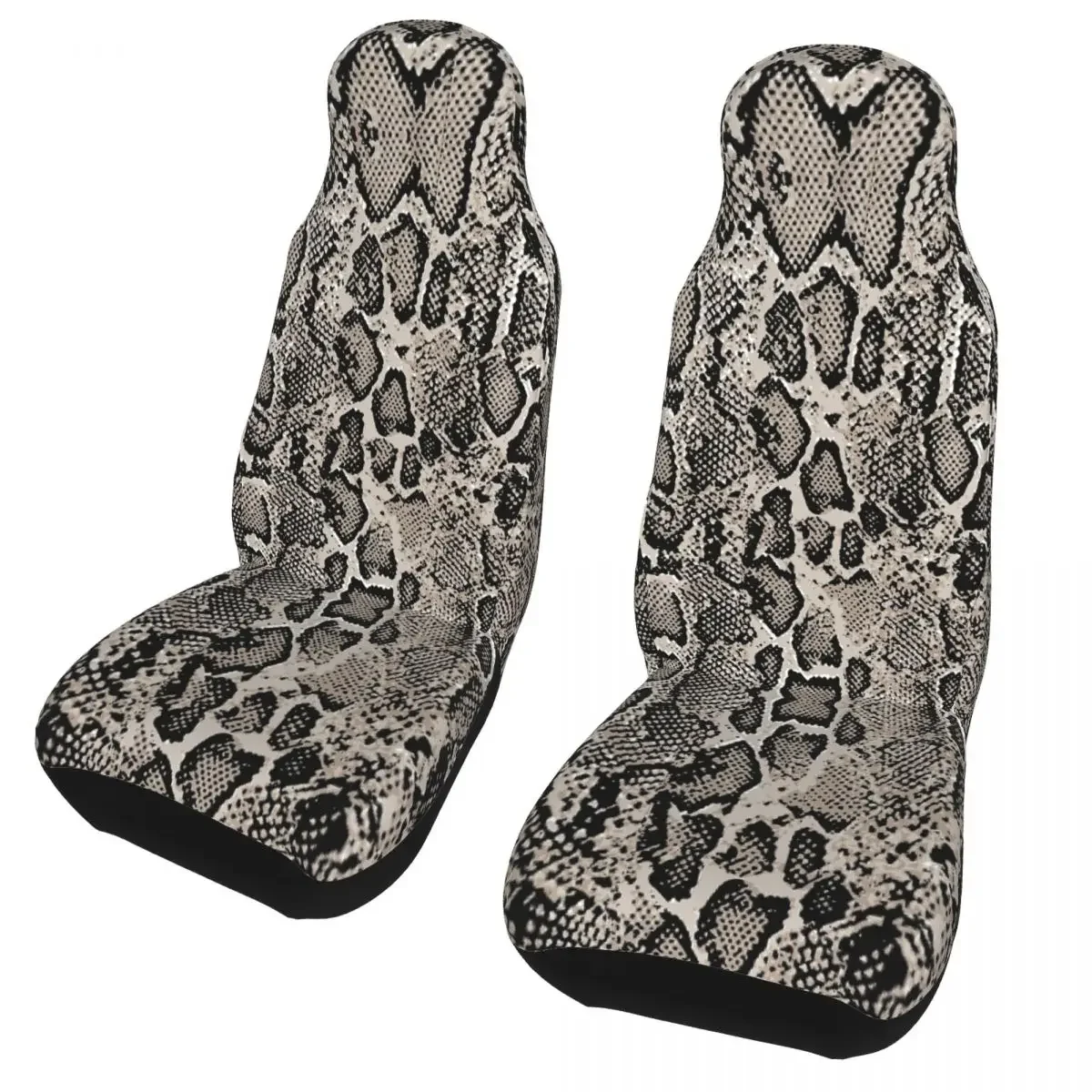 Python Skin Snake Pattern Universal Car Seat Cover Waterproof For SUV Animal Fur Texture Seat Covers Polyester Car Stylin