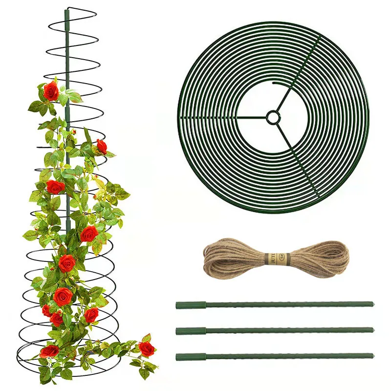 

Plant Spiral Support Piles Used for Garden Balconies Tomato Vegetables Vine Growth Climbing and Telescopic Garden Support Frames