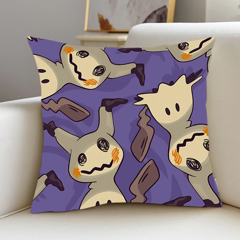 Pillow Cover M-Mimikyu P-Pokémon room bedroomo office coffee shop car Dakimakura Throw room Pillowcase Cute Home Decor Fashion