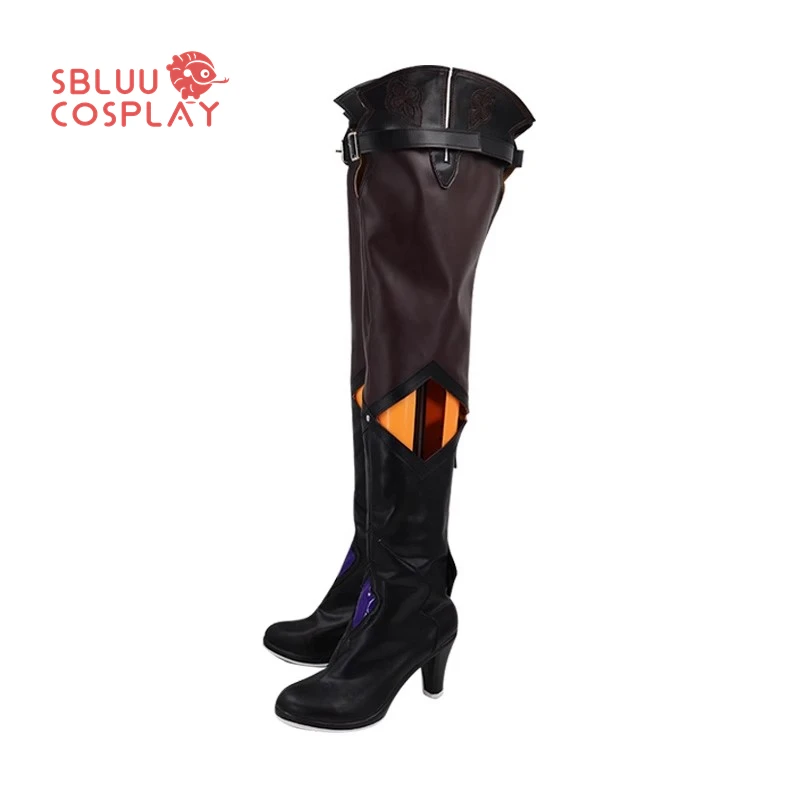 Sbluucosplay jogo honkai star rail cisne preto cosplay sapatos das mulheres dos homens festa de halloween eventos temáticos botas feitas sob encomenda
