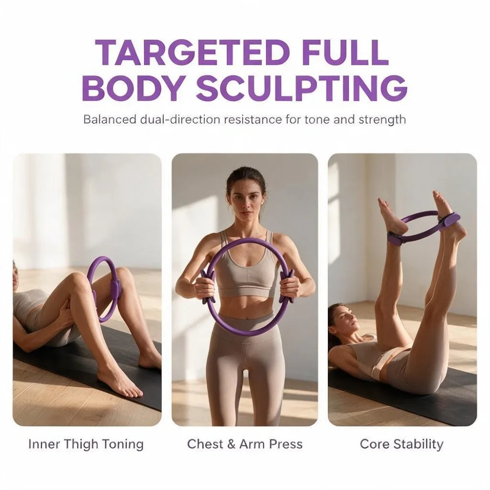 Yoga Yoga Pilates Ring Durable Non-Slip Exercise Circle Magic Exercise Circle with Dual Grip for Thigh Pelvic Floor Muscle Training - Aliexpress Deal