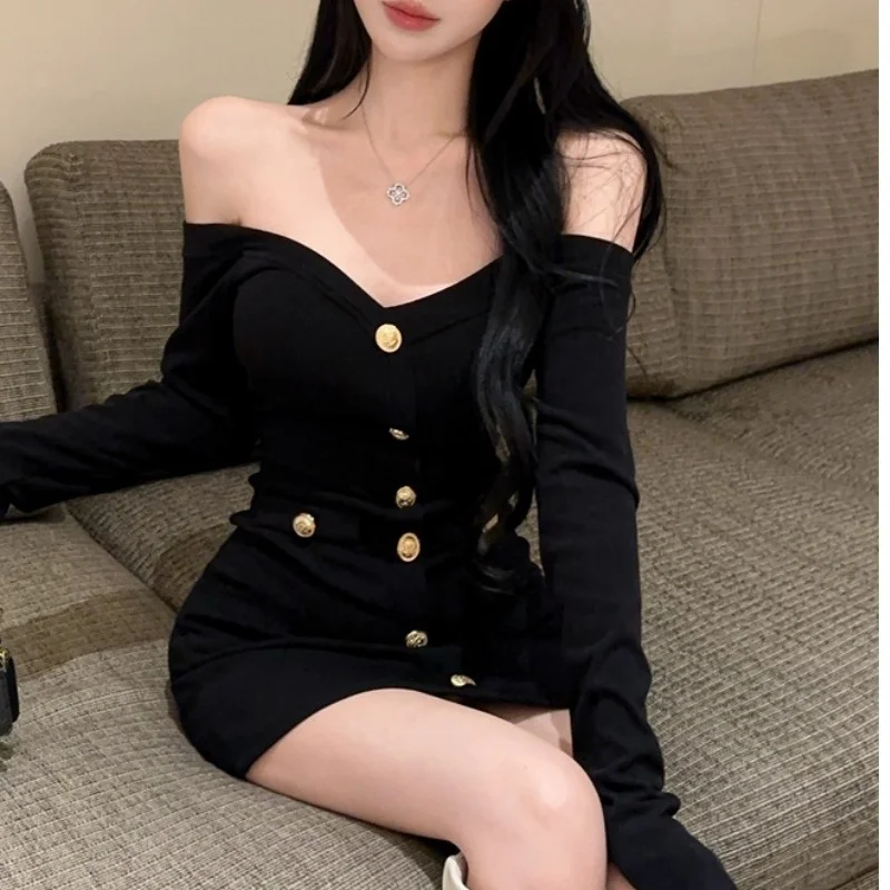 엘레 블라 랩 타이트닝 웨이스트 드 가을 겨울 신상 슬레 하이웨이스트 롱 스커트 여성용