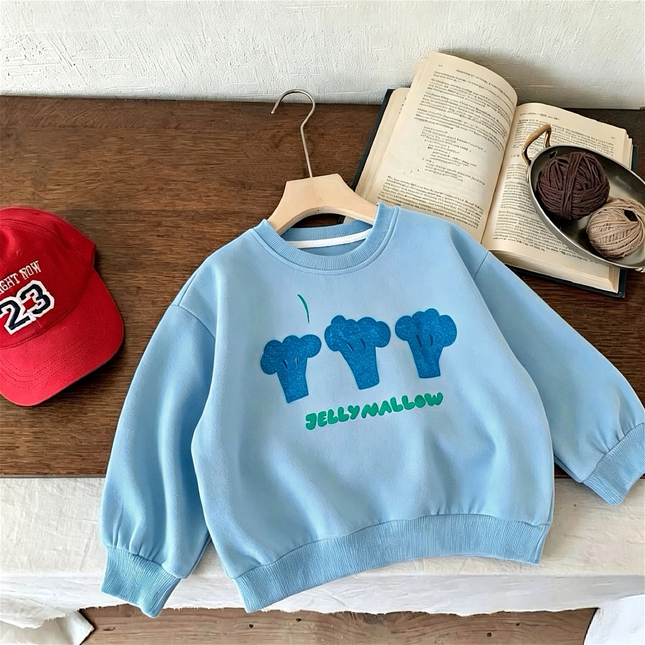 Toddler Costume Kids Sweatshirts Printed Cartoon Fashion Children Tops Long Sleeve Hoodie Crewneck Baby Girl Boy Clothing Autumn