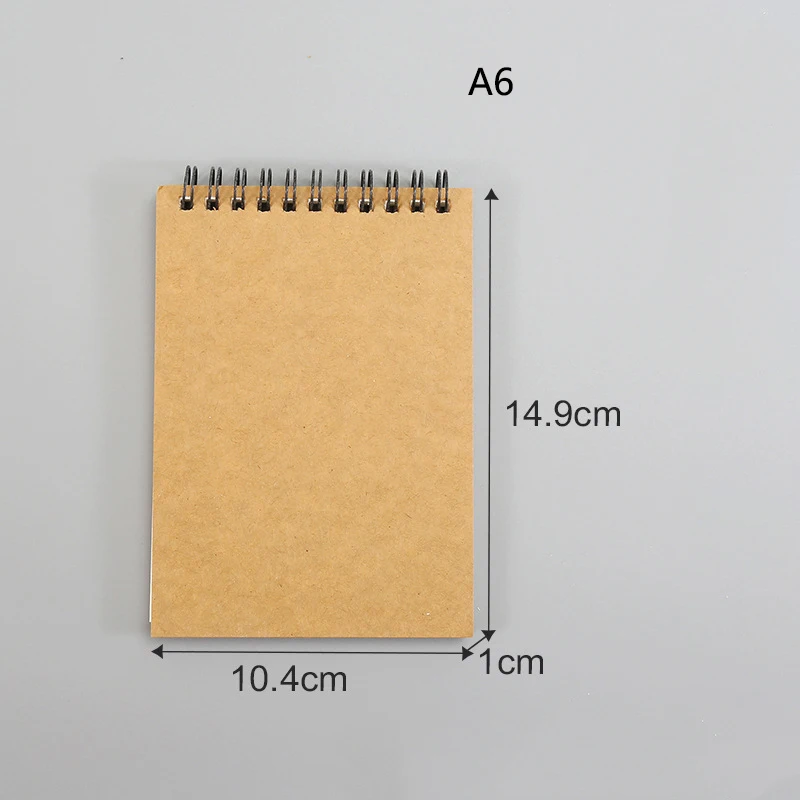 Sketchbook desenho livro de arte desenhado à mão livro em branco bobina espessada folhas soltas casca dura flip aquarela mão