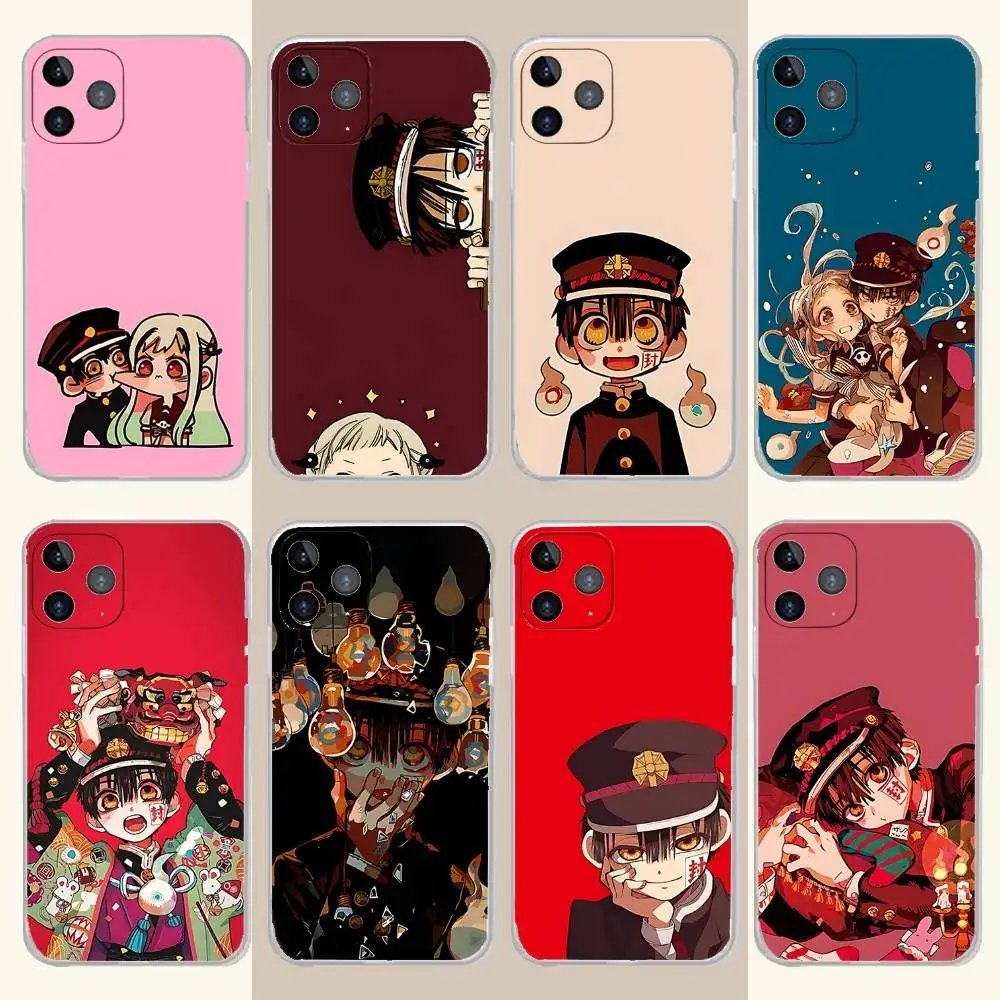 

H-Hanako kun Anime Phone Case For iPhone 17,16,15,14,13,12,11 Pro,Max,Plus,X,XS,XR,SE4,E Mini Transparent Soft Cover