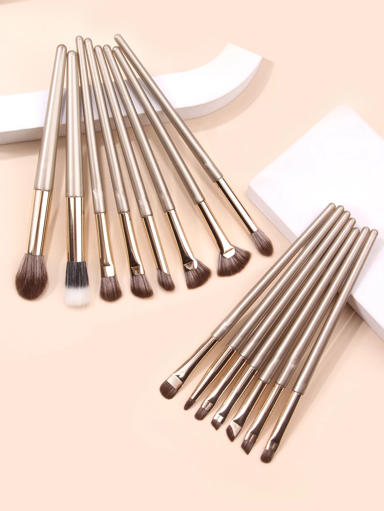 15 PCS Luxury HIGH-END professional  base brushes for Vegan Natural Soft hair beauty kit makeup Brush set