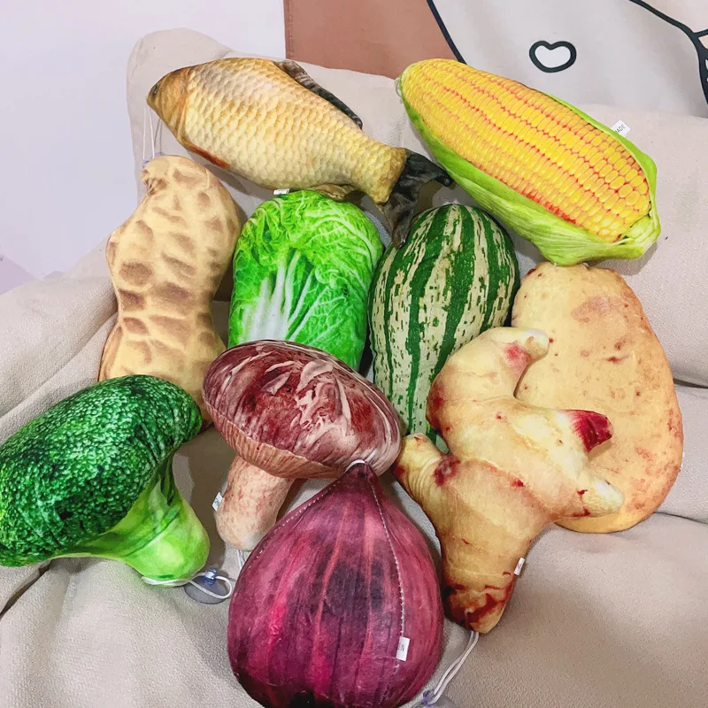 Mini Simulation Vegetable Plush Toys Vegetable Plush Doll Potato Broccoli Cabbage Onion Corn Toy Creative Home Decoration