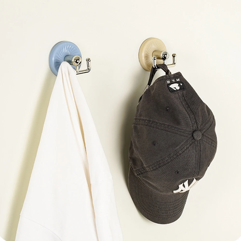 Heavy Duty Suction Cup Hooks No Drill Wall Hangers For Bathroom Kitchen Clothes Towels Multi Purpose Space Saving Organization