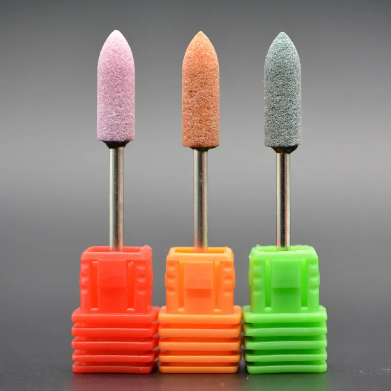 Broca de cerámica para uñas, taladros eléctricos para manicura, fresadora, rebabas para uñas, accesorios de pedicura, herramientas