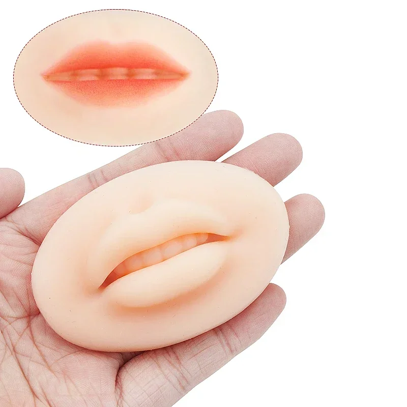 Sdotter Silicone Lip 3D Skin Model  Practice Soft Thicken Lip Open Mould Mold Tattoo Accessories Makeup Permanent Tools