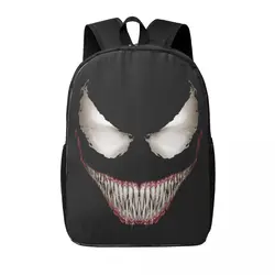 Custom Venom Smile Laptop Backpack Men Women Basic Bookbag for College School Students Bags