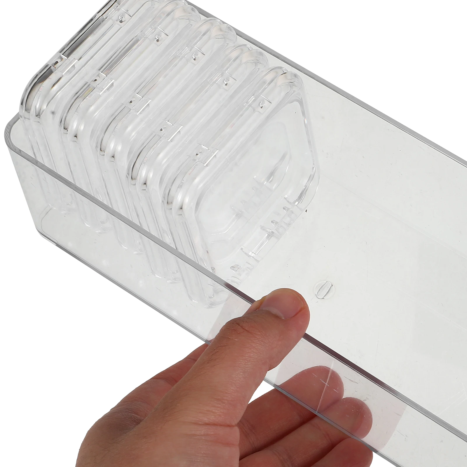 

1 set 1 Set Acrylic Badge Display Case Storage Box For Brooch Pin Medal Jewelry Organizer Holder Clear Window Reusable
