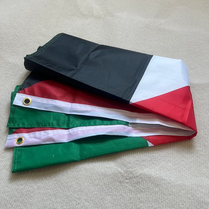 Bandera de Palestina colgante, 150 poliéster, alta calidad, 90x 100% cm, para Decoración