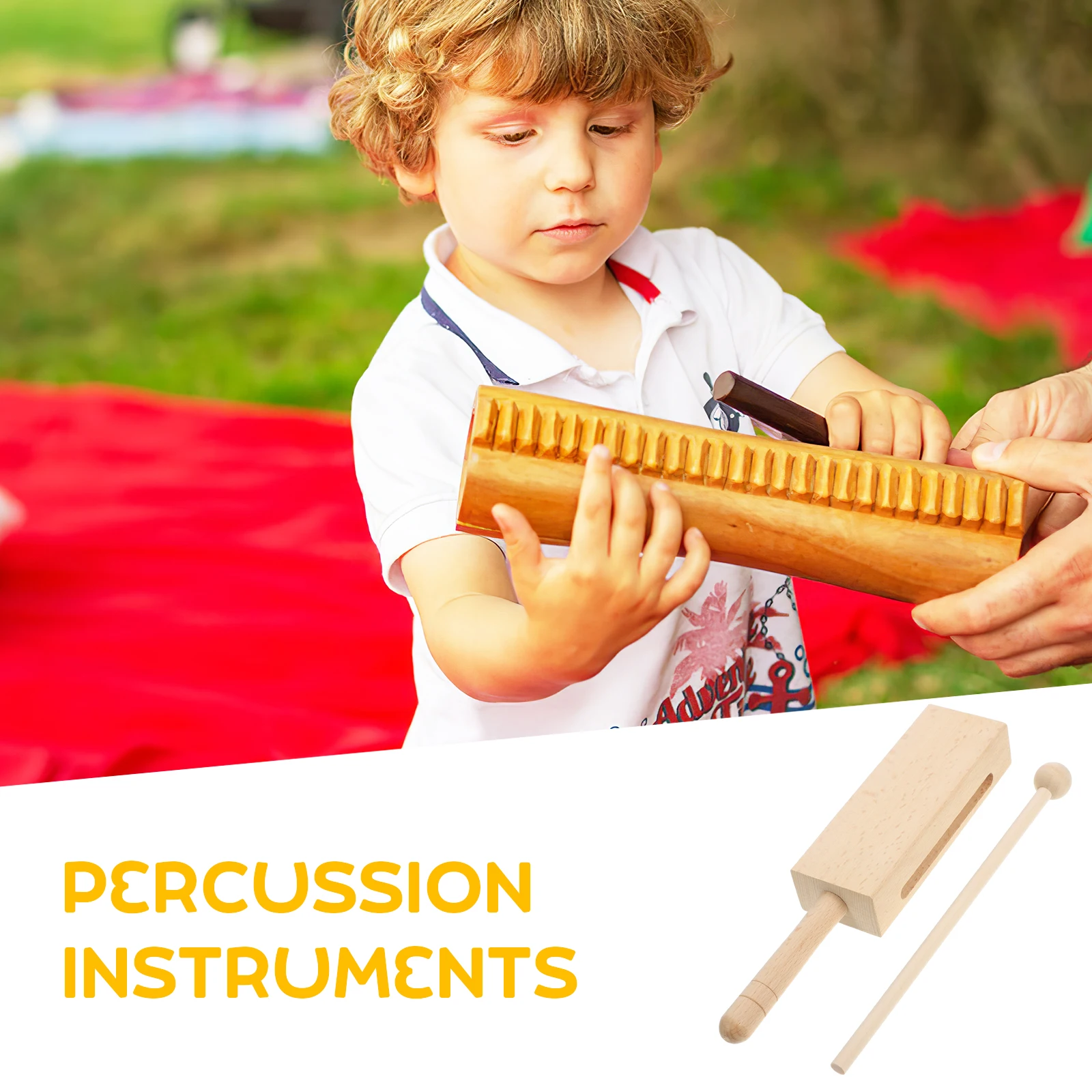 

Percussion Square Stick Wood Musical Rhythm Sticks Wood Block Instrument Music Instruments for Adults Wooden Rhythm