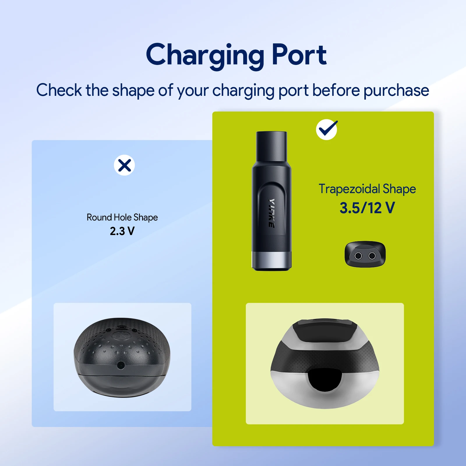 Yinke 12V Type-C Shaver Charger Adapter Charging Converter for Braun Series 3 5 7 9 6 1 XT5 Electric Razor(Cable Excluded)