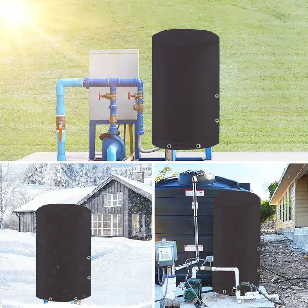 Waterproof Fountain Pump Cover Heavy Duty 600D Fabric Garden Equipment Protector Cold Resistant Outdoor Pressure Tank Shield