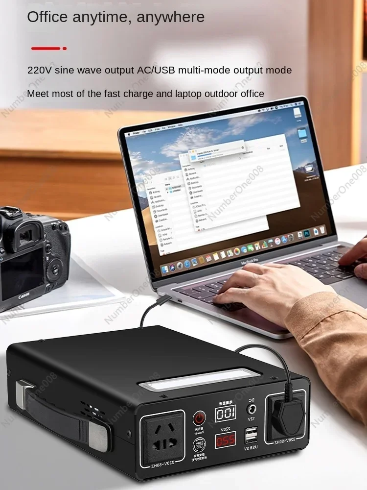 

Портативный внешний источник питания 220В большой емкости для дома, автопутешествий, кемпинга, аварийного электроснабжения и резервного питания