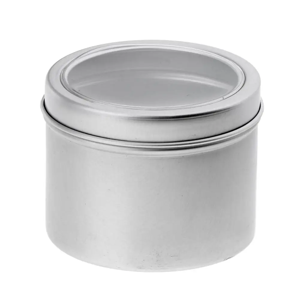 Empty Cosmetic Jars Aluminum Tin Screw Lid Round Containers Safe Packaging for Candies Mints Vitamins and Gifts view 3