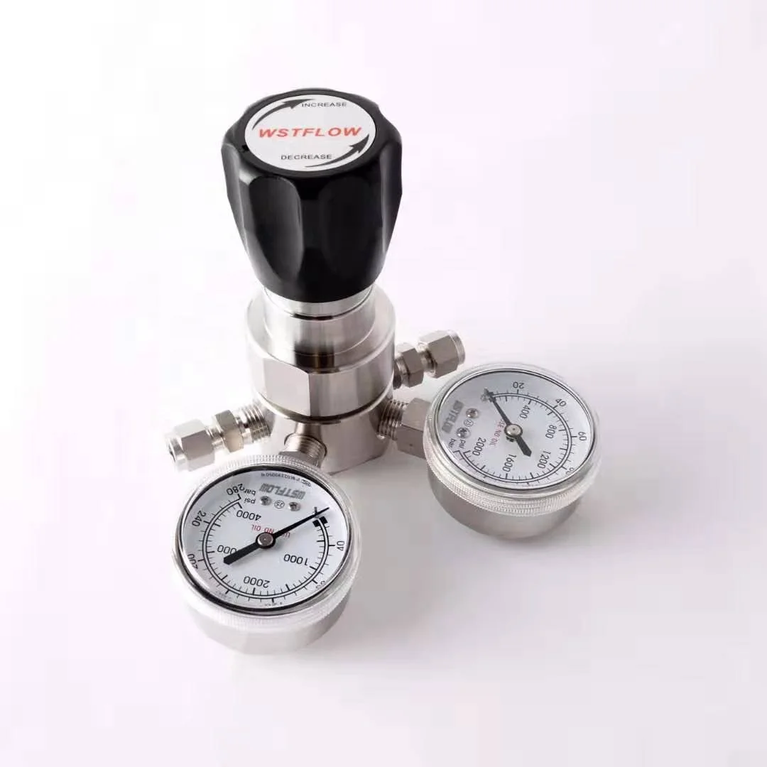 

Double gauges pressure regulator for Helium SO2 CO2 gas with 100m3/h flow range