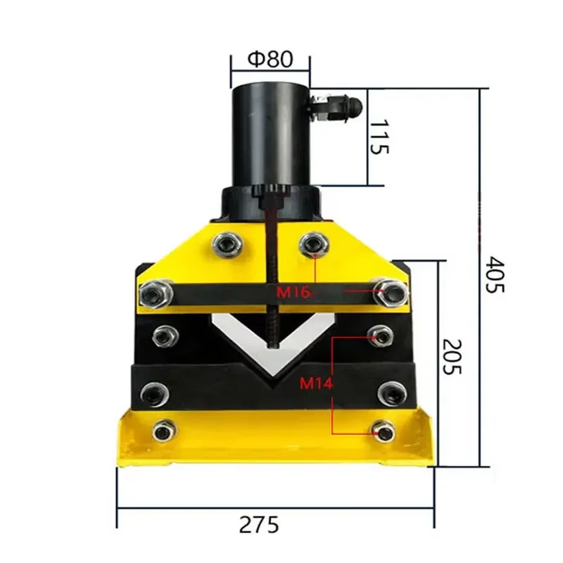 CAC-75 Angle Iron Cutter Hydraulic Angle Iron Cutter Hydraulic Angle Steel Cutting Machine