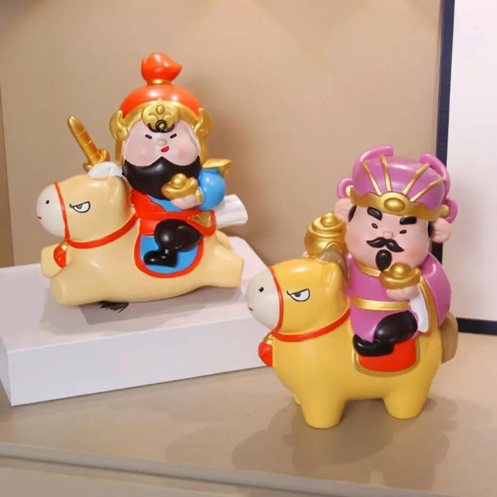 الراتنج 2026 الحصان سنة التماثيل سنة الحصان النمط الصيني إله الثروة تمثال زودياك الحصان التميمة الزخرفية #1