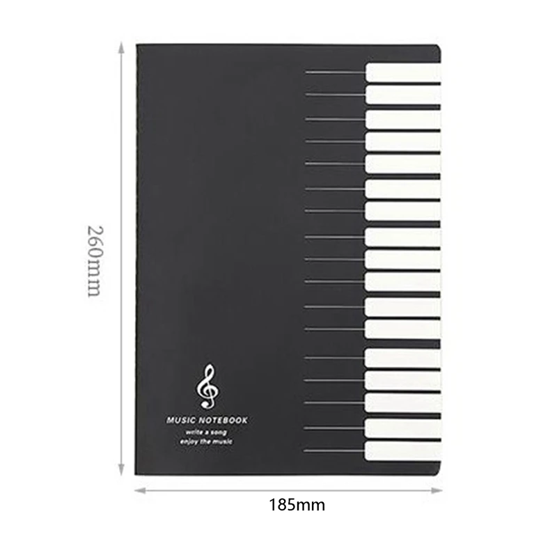 2X Vijf Lijnen Music Notes Notebook Muziek Tab Personeel Stave Notebook