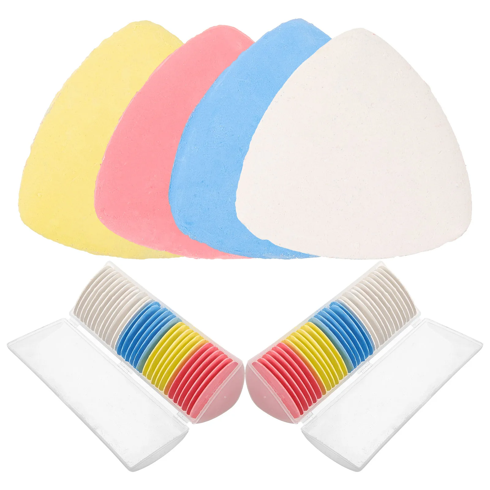 

30Pcs Tailor Chalk Fabric Markers Triangular Sewing Tools Long Lasting Bright Colors for Precise Sewing Clothes