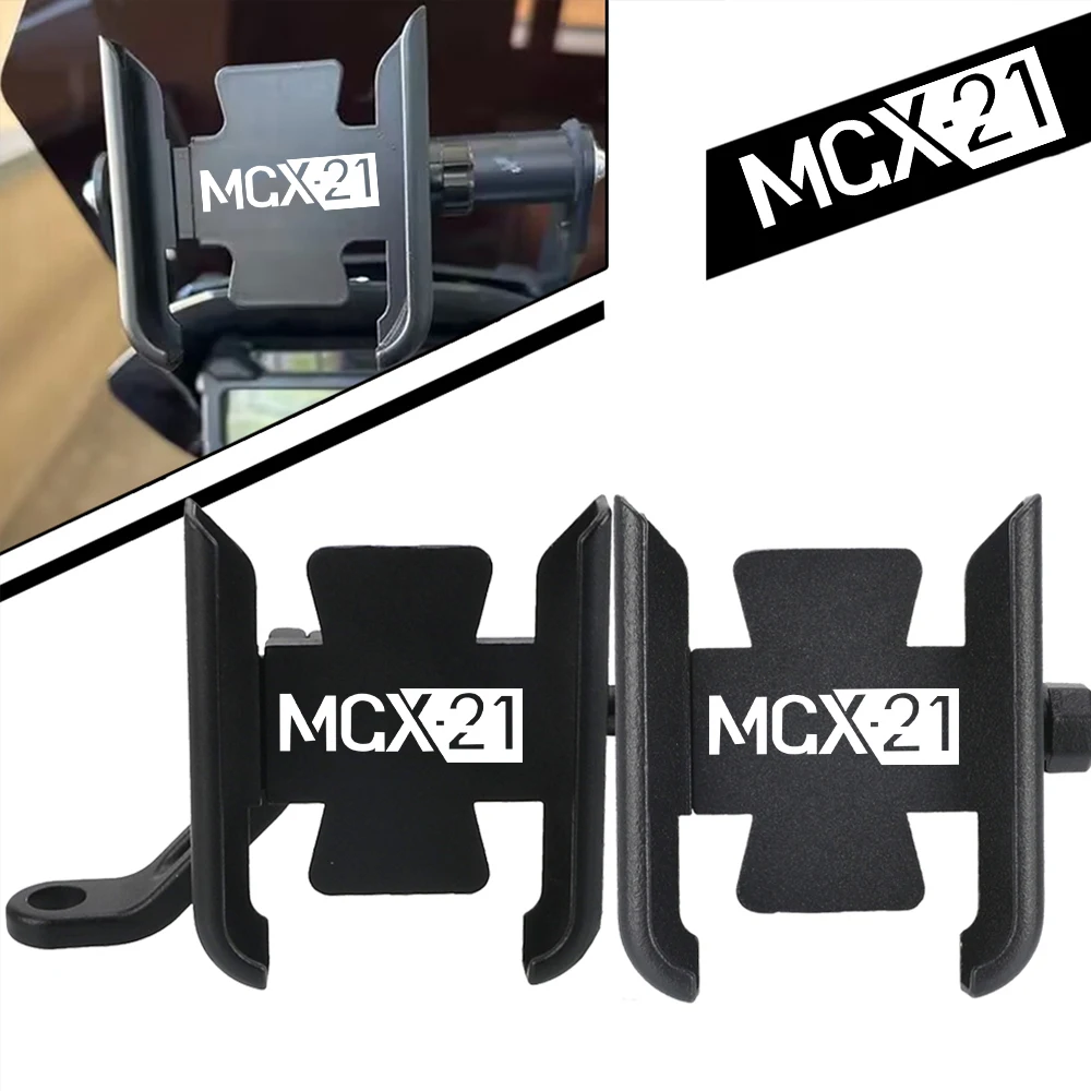 

Motorcycle Phone Holder Gps Bracket Cellphone Stand Moto Rearview Mirror Handlebar Compatible For MOTO GUZZI MGX21 2016 MGX 21