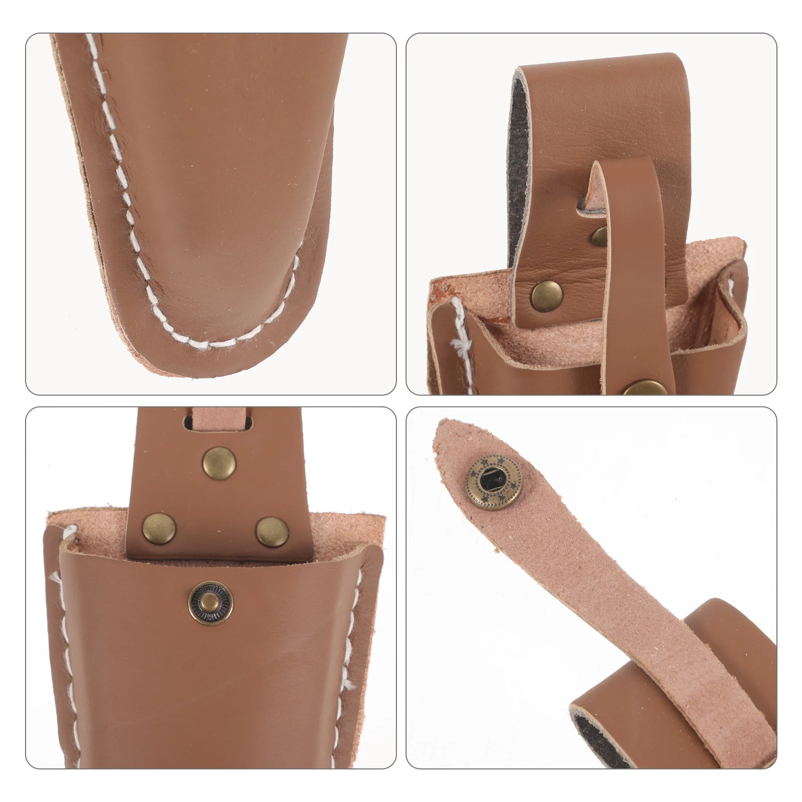 

2pcs Scissor Cover For Garden Pruner Cowhide Tool Pouch Durable Pruning Shear Case For Gardening Sewing Scissors Repair