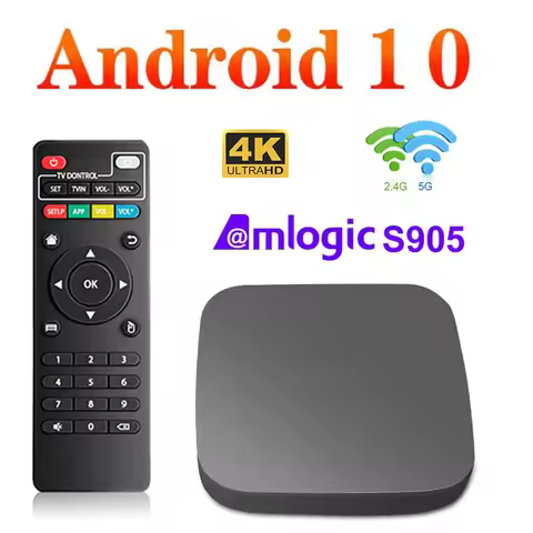 D9 TV Box Amlogic S905 Quad Core Media Player Home Theater Android 10 4G 5G WiFi 4K HD BT Smart Set-Top Box iptv