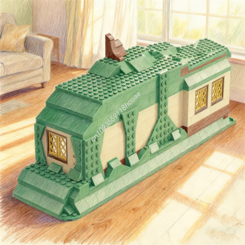 

296 шт. MOC The Shire, совместимый набор колец, модель строительных блоков, игрушки, строительные рождественские подарки, идея, образование