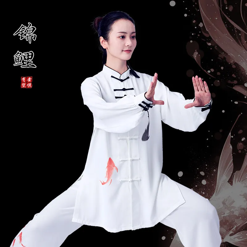 Martial Arts Tai Ji Suit Women's New 2026 Competition Performance Eight-Section Brocade Exercise Clothing Men's Mid-Length