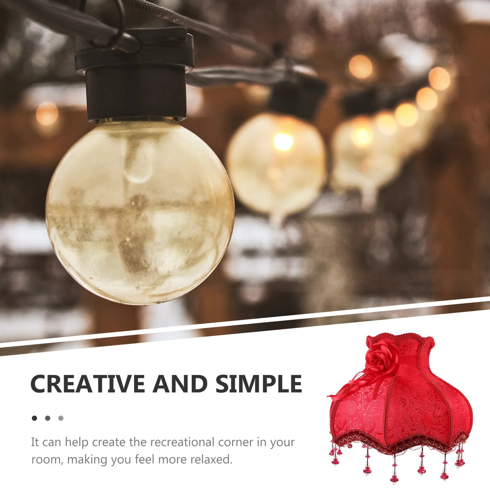 

Винтажный тканевый абажур в европейском стиле, ретро-декоративный чехол для лампы для спальни, гостиной, кабинета, офиса, аксессуар для светильника