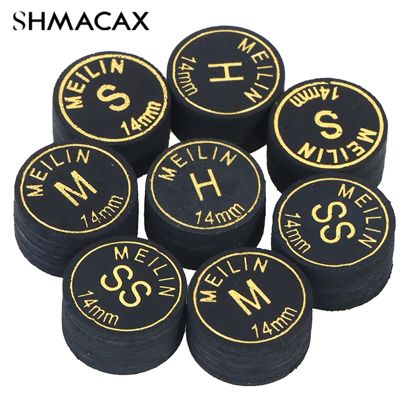 رأس عصا من جلد الخنزير ، بلياردو ياباني ، 9 طبقات سنوكر ، جودة ، 14 * ، 2 * لكل حصة