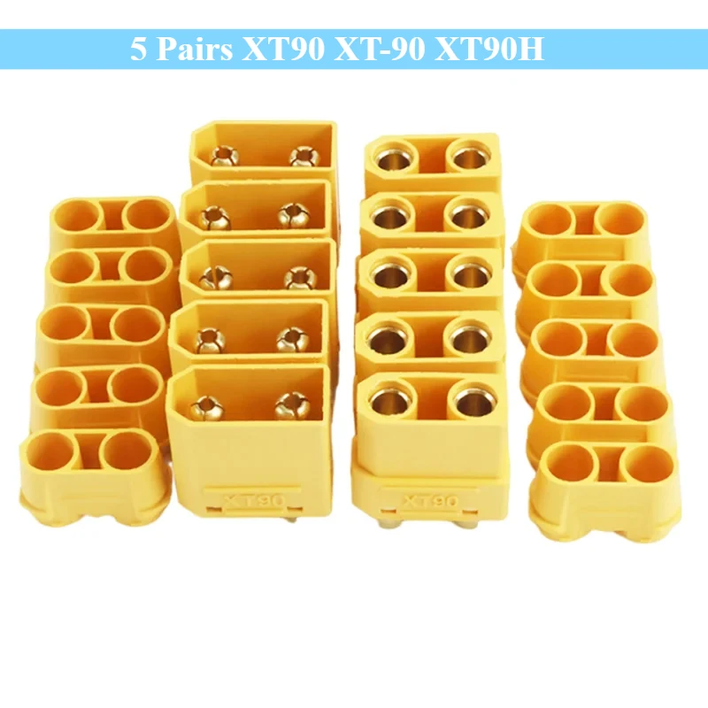 

5 пар разъемов XT90 XT-90 XT90H «папа» и «мама» для двигателя RC Lipo батареи ESC и расширения зарядного провода