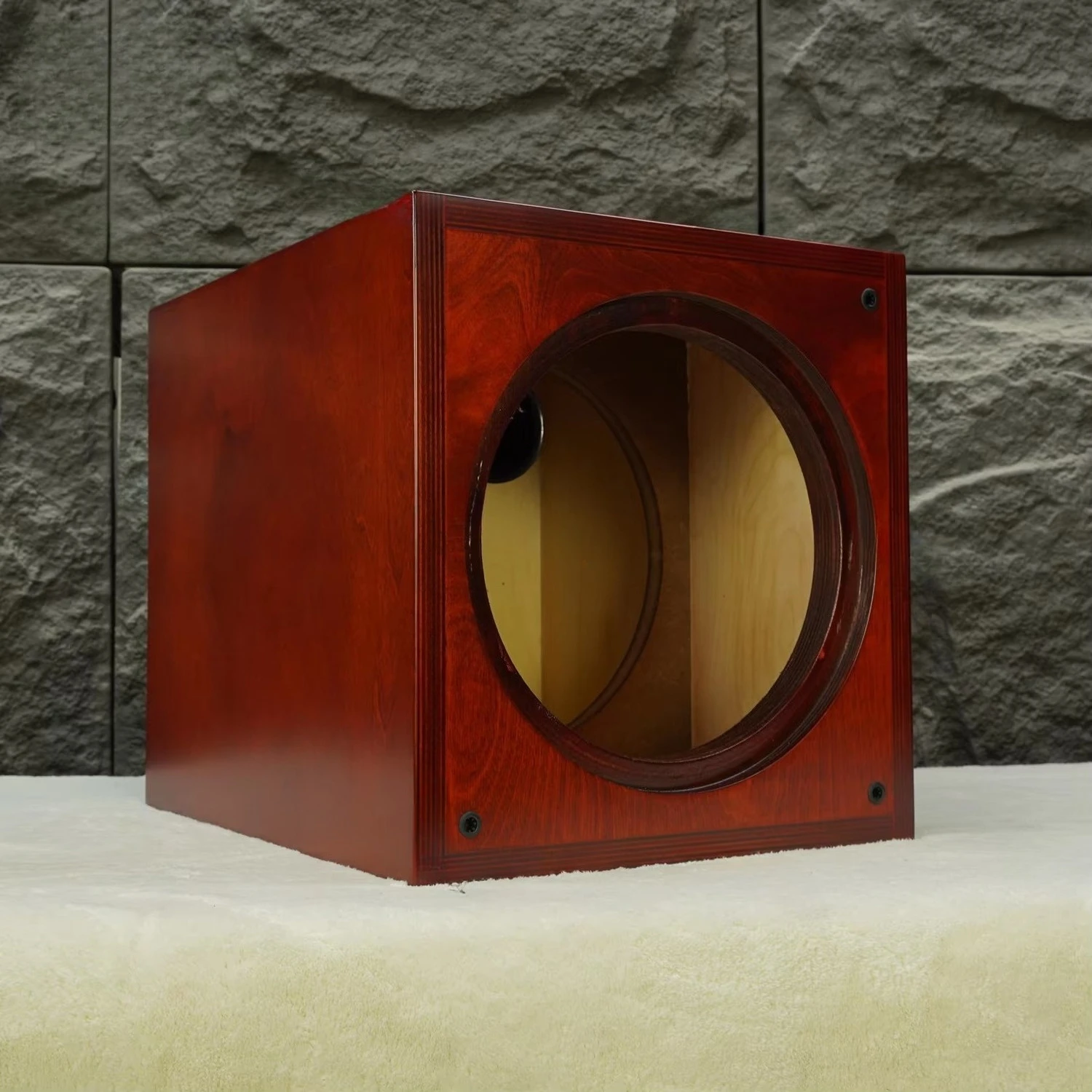 Birch Plywood Subwoofer Empty Cabinet Ported Bass Box DIY Speaker Enclosure Compatible with 8 10 12 15 Inch Subwoofer Driver