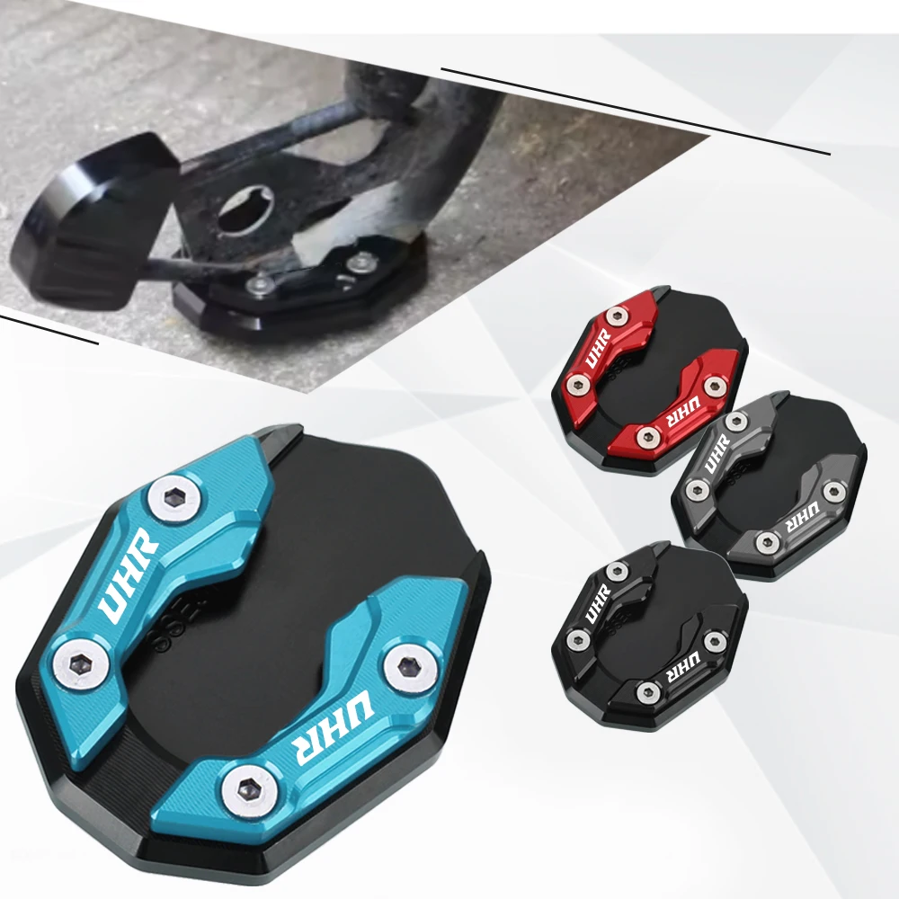 

FOR Haojue UHR125 UHR150 UHR 125 150 CNC Aluminium 2024 Motorcycle Accessories Side Stand Enlarge Plate Kickstand Extension 2025
