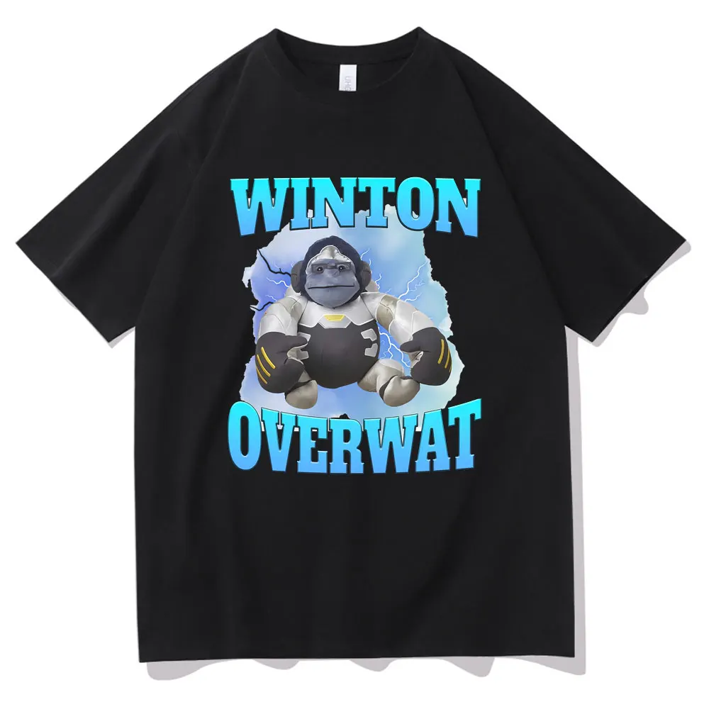 Winton Overwat Meme Funny Meme Tshirt Men's Summer Tees Men and Women Fashion Streetwear Male Vintage Casual T-shirt 2026 New