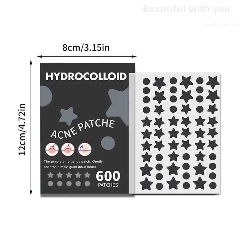 600 STKS/SET Ster Puistje Patch Acne Kleurrijke Onzichtbare Acne Verwijdering Huidverzorging Stickers Concealer Gezicht Spot Beauty Makeup Tools