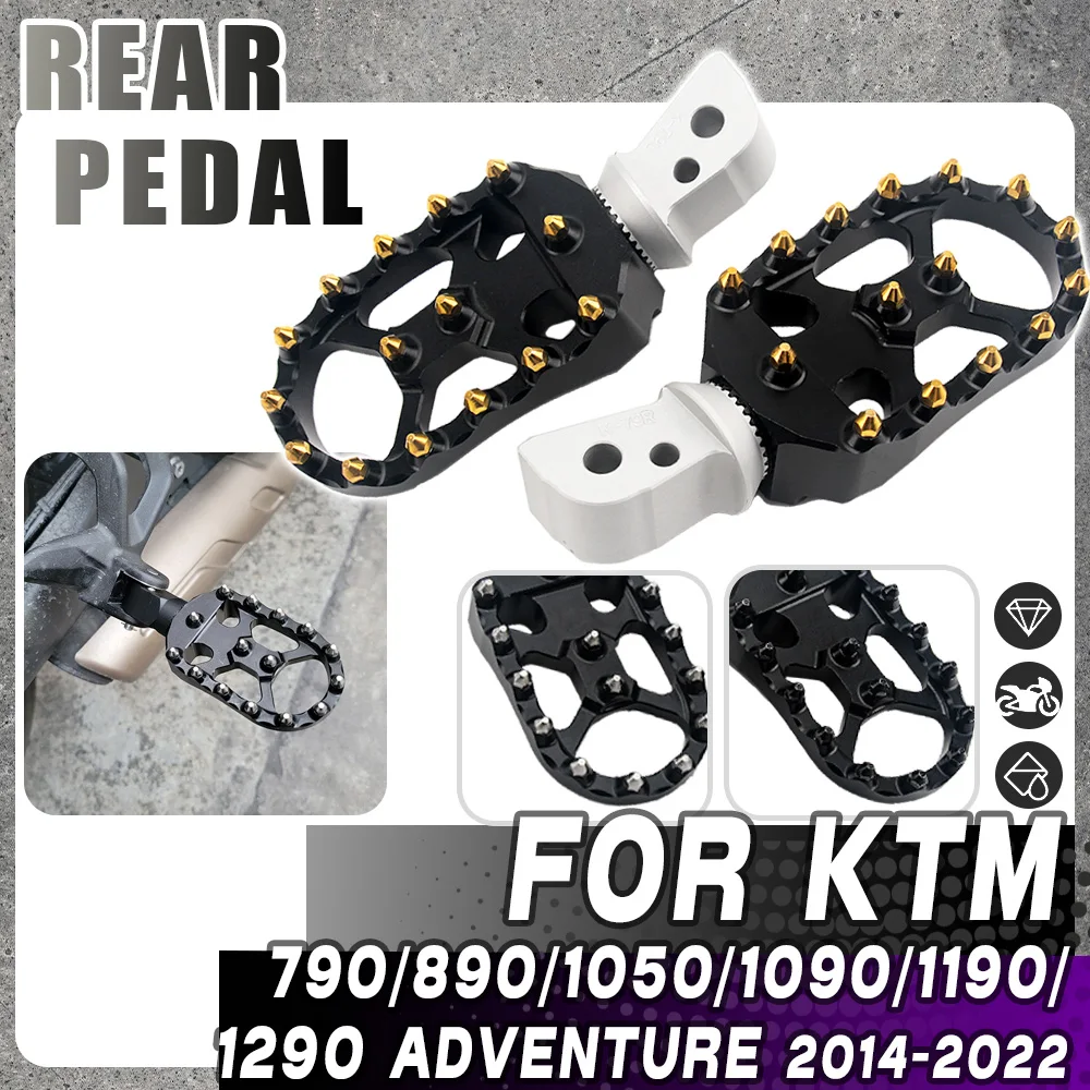 

Motorcycle Rear Footrest For 790 ADV Adventure R S 2019-2021 Adjustable Extend Lowering Foot Pegs Rotatable FootPegs Rest