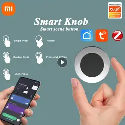 Xiaomi ZigBee Smart Knob Press Rotate Wireless Scene Switch Button Controller Battery Powered Automation Scenario Tuya Device