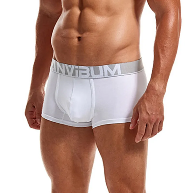 New Cotton Men Underwear Medium Waist Trendy Men Male Panties Shorts For Breakable Sports Boxer Shorts Four Cornered Shorts