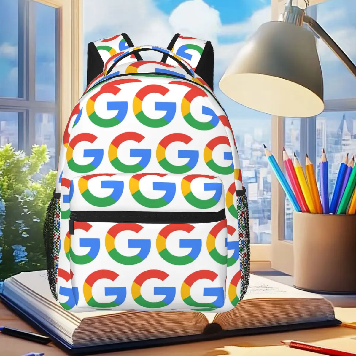I Don't Need Google My Wife Knows Everything Backpack Student Boys Girls BookBag  School Bag Computer Shoulder Bag for Men Women