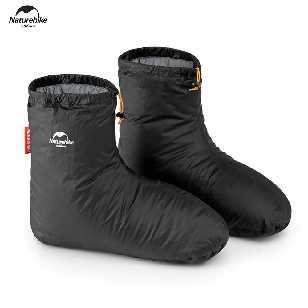 Naturehike Winter Warm Soft Cozy Packable Goose Down Boot Socks Slippers Footwear for Outdoor Camping