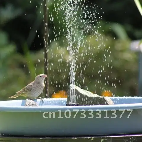 

Fountain Pump Solar Powered Easy Assemble Solar Bird Bath Fountain Pump for Pond Pool Fish Tank Aquarium Garden Water Spray Dec