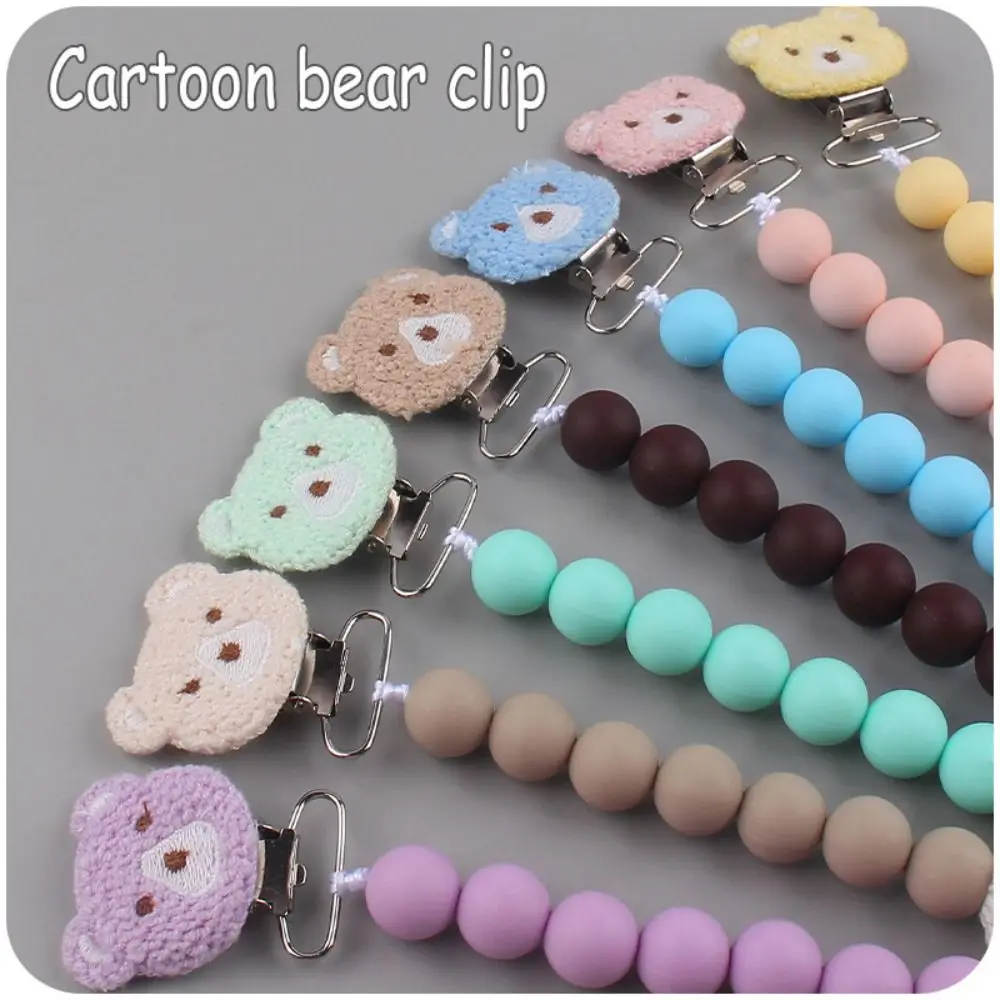 

Dummy Clips Pacifier Holder Clips Star Wood Baby Pacifier Chain Nipple Holder Clips Soother Holder Baby Teether Toys Straps